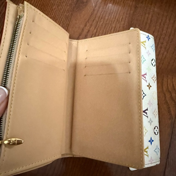 Louis Vuitton White Multicolor Monogram Wallet - Picture 5 of 6